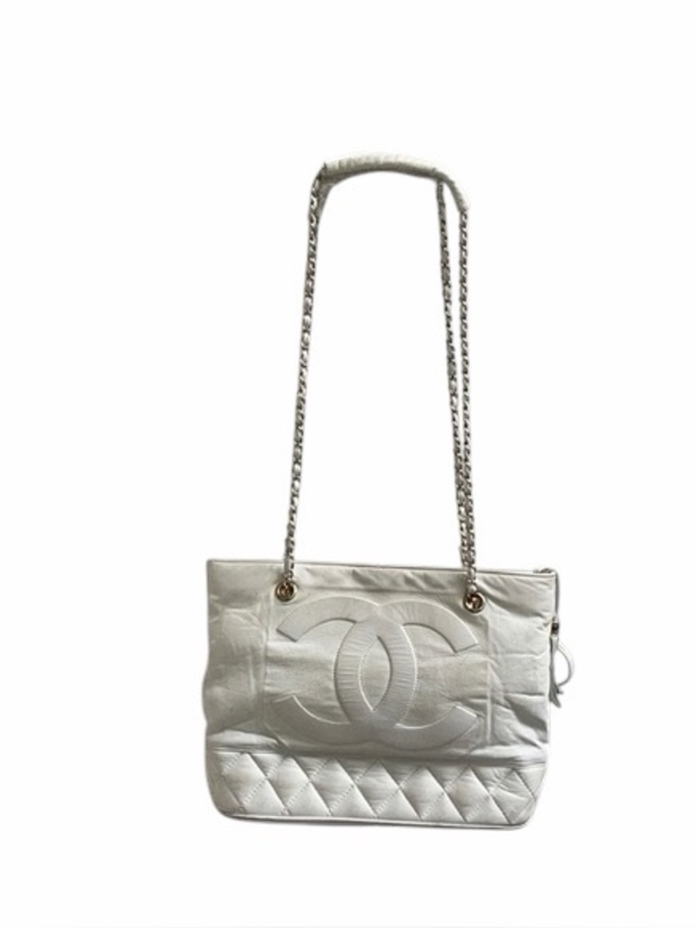 Chanel vintage  Leather Shoulder Bag with Chain Straps